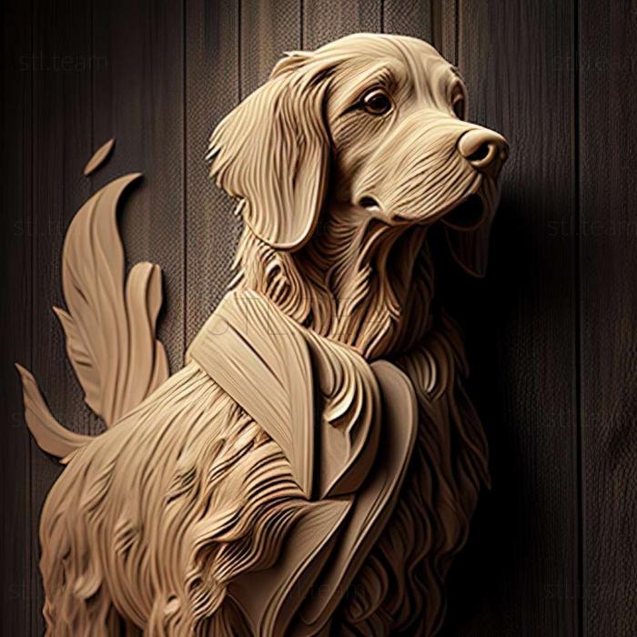 3D model Nivernais Griffon dog (STL)